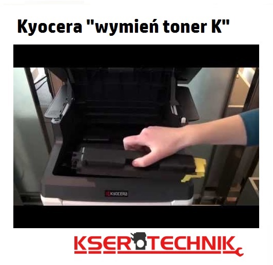 drukarka kyocera wyswietla komunikat wymien toner k