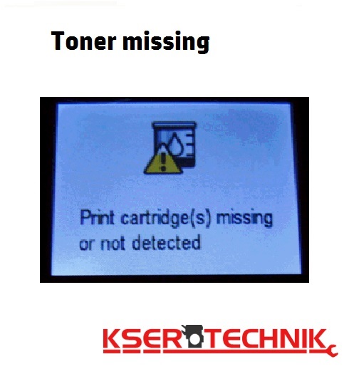 drukarka pokazuje toner missing
